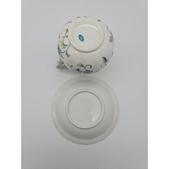 VTG Inarco Porcelain Floral Pitcher & Wash Basin Set Decorative Accent - Picture 7 of 10